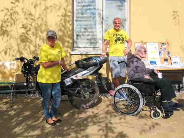 Members of the 'See Bike See Life' challenge team