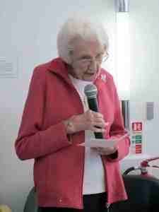 Mary Robertson opens the Harvest Fete