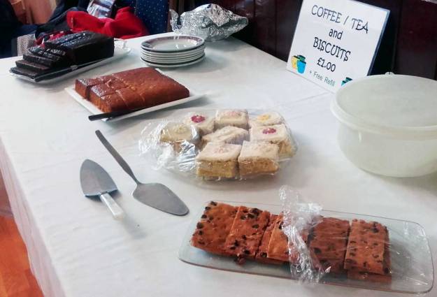 Tasty cakes baked by the members of the League of Friends.